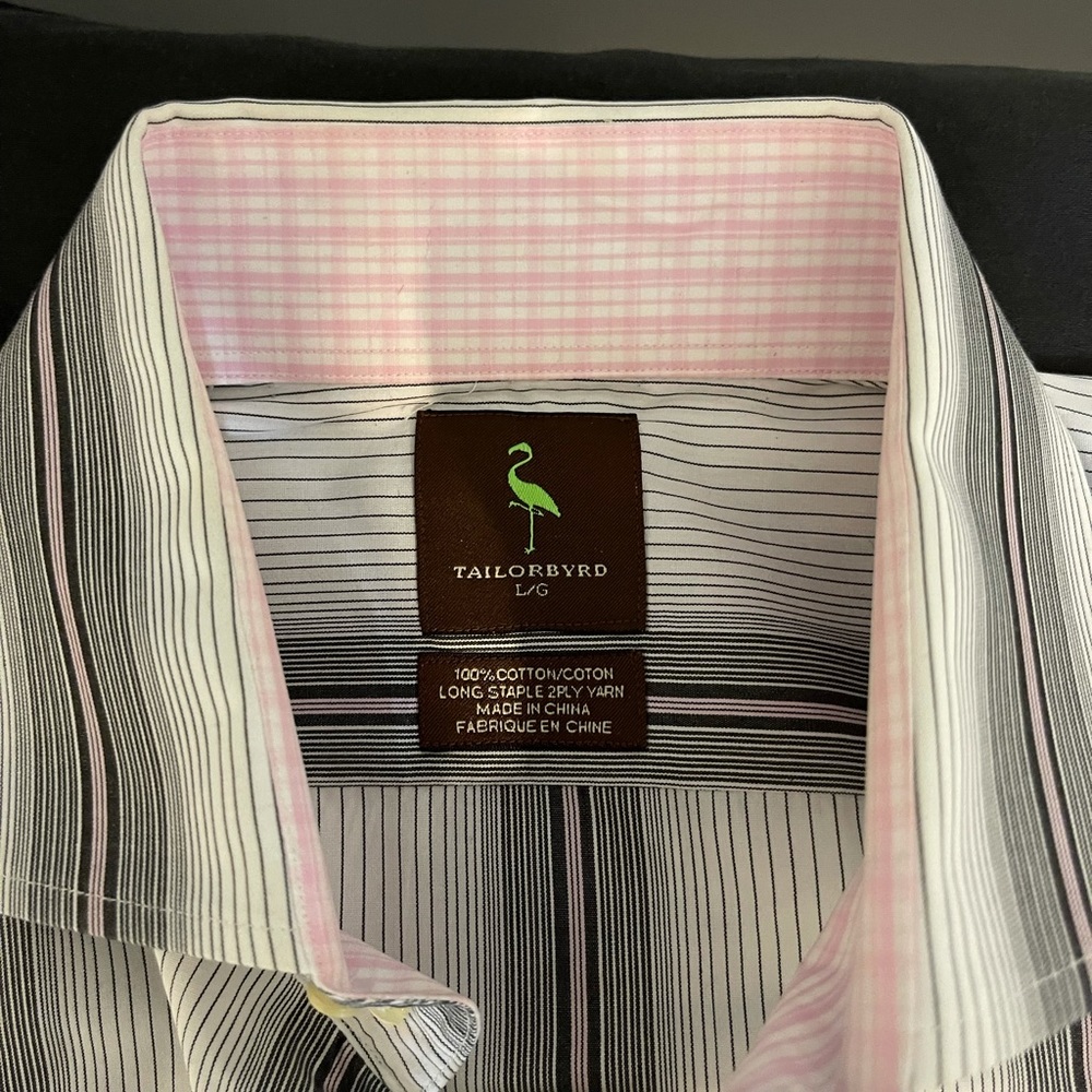 Tailorbyrd long sleeve dress shirt.